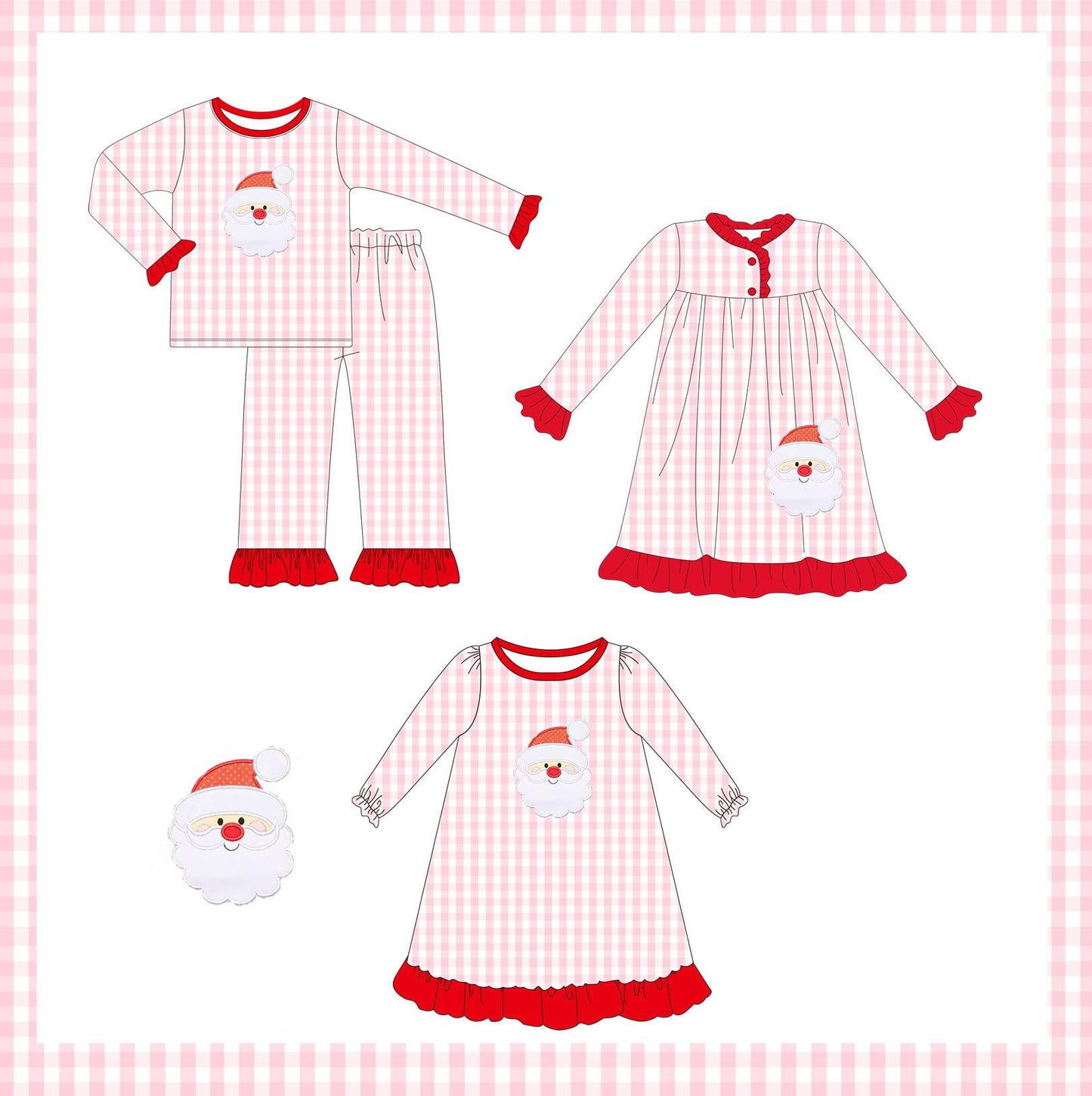 PO178-GIRSLS ONLY SANTA PJ