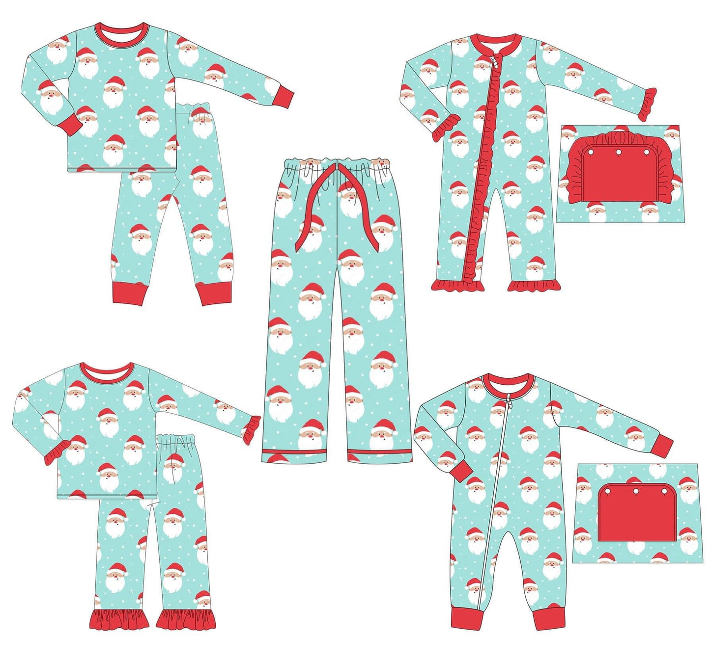 PO179-BLUE SANTA PJ COLLECTION