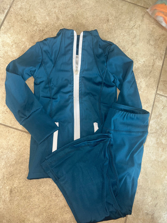 RTS-ATHLETIC FLARE SETS(TEAL)