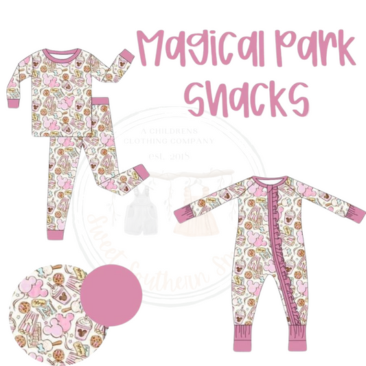 PINK FRIDAY PRE ORDER-BAMBOO MAGICAL PARK SNACKS PINK