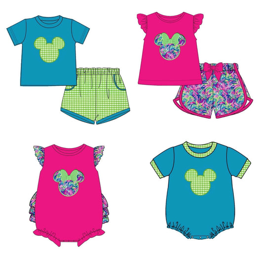 BLACK FRIDAY PRE ORDER-LILLY MOUSE FRIENDS SHORT SET