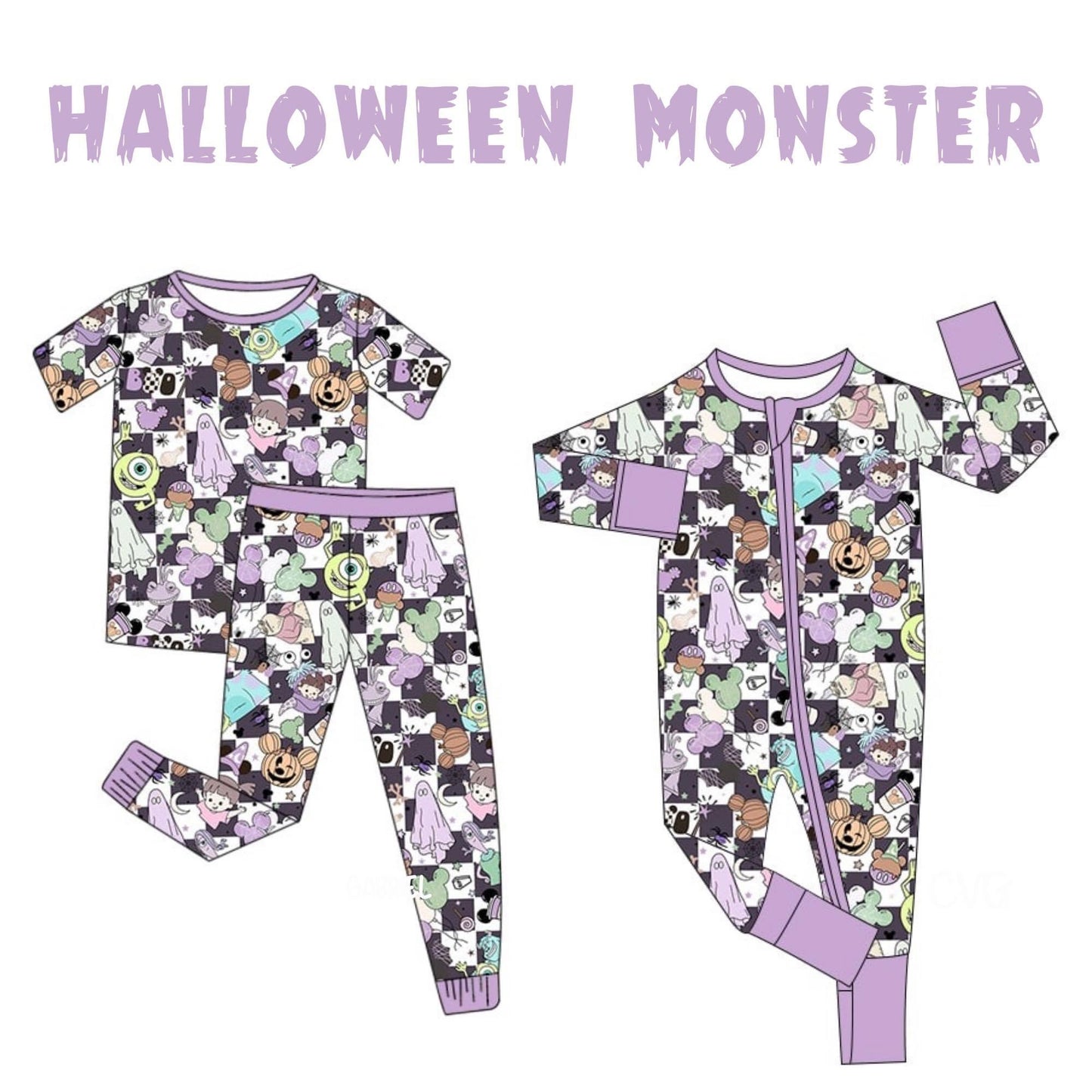 PO169-HALLOWEEN MONSTER BAMBOO COLLECTION