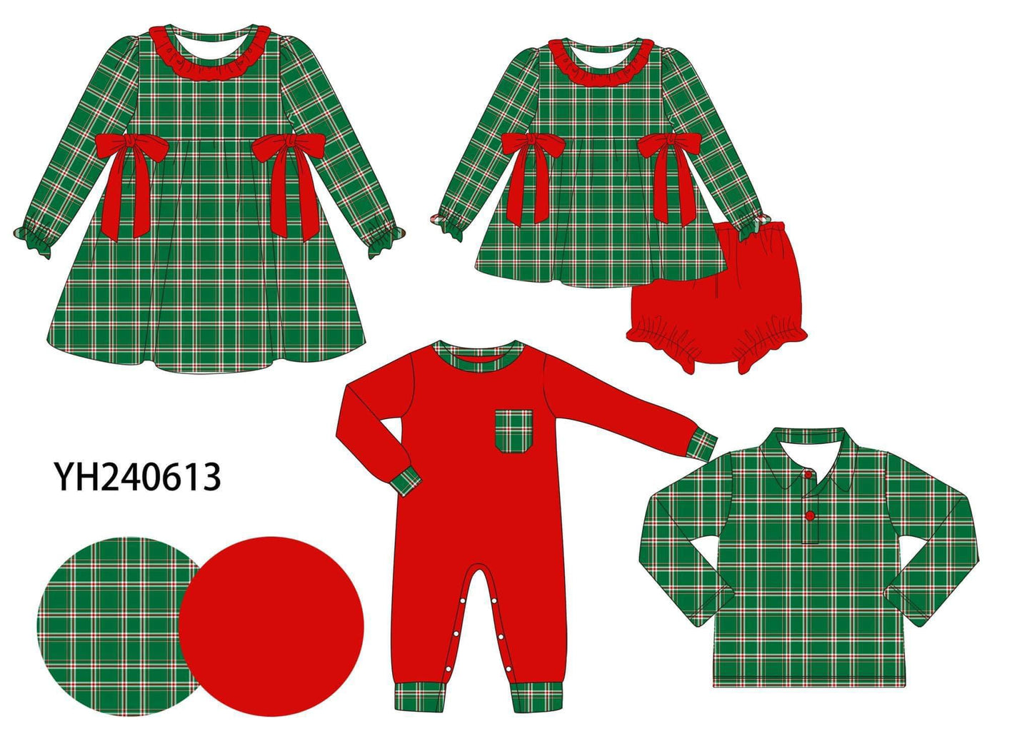 Po172-MERRY CHRISTMAS PLAID COLLECTION