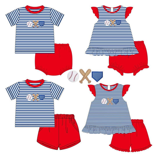 Po183-NAVY STRIPED BASEBALL COLLECTION