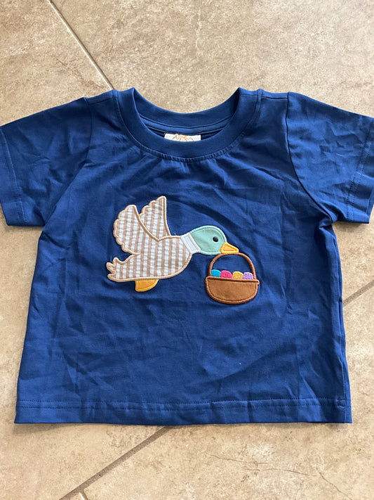 Rts- duck Easter basket boy shirt